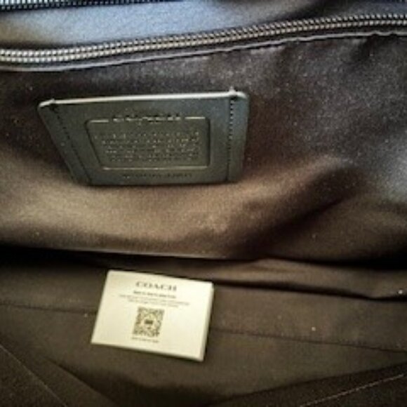 Coach leather Briefcase "Forest Midnight" with shoulder strap NWT - Picture 10 of 11